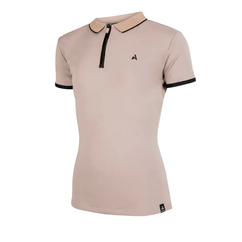 Aubrion React Tech Polo Young Rider in Sand-2
